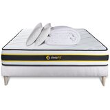 SLEEPFIT Celoten paket za posteljo - Vzmetnica 160x200 cm + Vzmetni boksi z letvami (komplet) + 2 vzglavnika + Prevleka - Flexy, (21613373) Cene