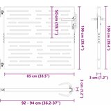  Vrtna vrata 85 x 100 cm Crna Može se zaključati | shoptok.hr