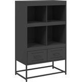  Visoka komoda crna 68x39x111,5 cm od čelika | Eponuda.com