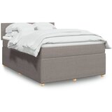 Maison Chic Box spring postelja - Vzmetna postelja z vzmetnico taupe 140x190 cm blago SL11524, (21881929) | Shoptok.si