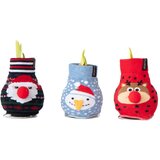 Plant in a Box Amarilis - 3 kos - Hippeastrum 'Xmas Sweater Mix' - Cvetna čebulica - Rdeča, (21739784) u