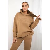 Kesi Insulated cotton set, sweatshirt + pants Brooklyn camel | shoptok.hr