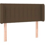  Uzglavlje tamnosmeđe 103x16x78/88 cm od tkanine | shoptok.hr