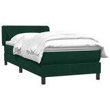 Box Spring krevet s madracem tamnozeleni 80x220 cm baršun | Eponuda.ba