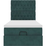 vidaXL okvir kreveta s madracima tamnozeleni 90x190cm baršunasti | shoptok.hr