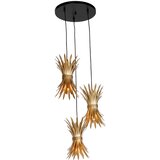 QAZQA Art Deco viseča svetilka zlata 3 luči - Wesley | Shoptok.si
