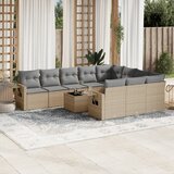  11-dijelni set vrtnih sofa od poliratana s jastucima bež | shoptok.hr