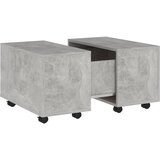 The Living Store Klubska mizica betonsko siva 60x60x38 cm iverna plošča - Klubska Mizica, (21781169) | Shoptok.si