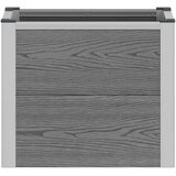  Povišena vrtna gredica Siva 50 x 30 x 42 cm WPC i aluminij | shoptok.hr