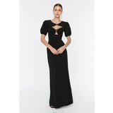 Trendyol Black Accessory Detailed Evening Dress & Graduation Dress cene