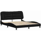  Okvir za krevet bez madraca Hvar crni 160x200 cm od tkanine | shoptok.hr