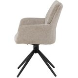 Venture Home Manchi blagovaonska stolica s rukohvatima, smeđa, set od 2 | shoptok.hr