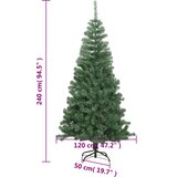  Umjetno Božićno Drvce L 240 cm Zeleno | shoptok.hr