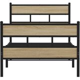  Metalni okvir kreveta bez madraca boja hrasta sonome 90x190 cm | shoptok.hr