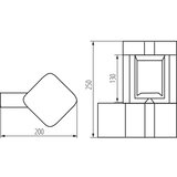 Kanlux 36552 - Spoljno zidno svetlo PEVO 1xGX53/11W/230V IP44 antracit | Eponuda.com