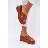 Boto Women's Platform And Wedge Sandals Camel Nelithraea Cene
