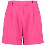 Trendyol Curve Pink Woven Shorts Cene