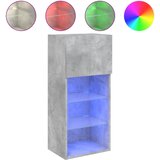 TV ormarić s LED svjetlima siva boja betona 40,5x30x90 cm | shoptok.hr