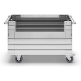 Gmöhling aluminijasti zabojni voziček, z 1 izrezom na vzdolžni stranici, potisni ročaj, zunanje mere dxšxv 1680 x 930 x 970 mm | Shoptok.si