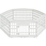  Ograda za Pse s 6 Panoa Bijela 179 x 151 x 58 cm Plastika | shoptok.hr