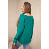 Kesi Włoski V-neck sweater green | shoptok.hr