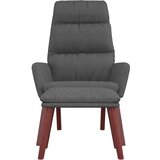  Stolica za opuštanje s osloncem za noge tamnosiva od tkanine | shoptok.hr