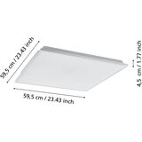 Eglo 99548 - led prigušiva plafonska svetiljka HERRORA-ZLED/31,8W/230V 2700-6500K | Eponuda.com