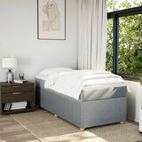  Okvir kreveta s oprugama i madrac svjetlosivi 80x200cm tkanina | shoptok.hr