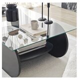 Hanah home sto za dnevnu sobu brise black transparent