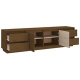 TV ormarić smeđa boja meda 176 x 37 x 47,5 cm masivna borovina | shoptok.hr