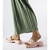 Gemre Pink flip-flops on a tractor sole Lora | Shoptok.si