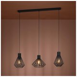 Eglo 390125 - visilica na sajli basidano 3xE27/40W/230V, crne boje Slike