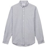 Portuguese Flannel Belavista Stripe Shirt - Black Siva Cijene