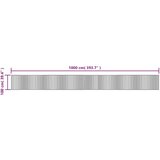 vidaXL Tepih pravokutni crni 100 x 1000 cm od bambusa | shoptok.hr