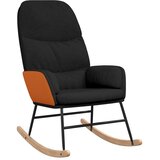  Stolica za ljuljanje od tkanine crna | shoptok.hr
