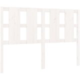 Maison Chic posteljno vzglavje - vzglavna omarica - nočna omarica belo 145,5x4x100 cm trdna borovina, (21706121) Cene