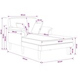  Šezlong Plava Baršun - Plava | shoptok.hr