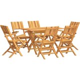  7-dijelni vrtni blagovaonski set od masivne tikovine | shoptok.hr
