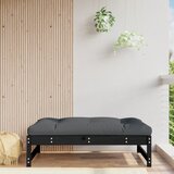 vidaXL Vrtni stolček za noge črn 120x80 cm trdna borovina Cene