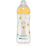 Bebe Confort Emotion Yellow steklenička za dojenčke Giraffe 6 m+ 360 ml