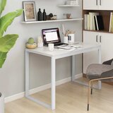  Stol za računalo bijeli 110 x 60 x 73 cm od iverice | shoptok.hr