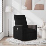 vidaXL Naslanjač iz črnega blaga | Shoptok.si