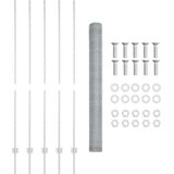  Stebri za ograje 10 kos U-kanal 160 cm Pocinkano jeklo, Šestkotna ograja 1.6x10 m Pocinkano jeklo | Shoptok.si