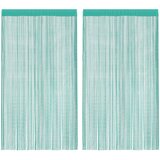 vidaXL Vrvne zavese 2 kosa turkizne 100x250 cm, (5000298115) Cene