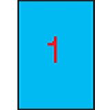 Apli barvne nalepke, modre 210 x 297 mm 1/stran, 20 listov BTAP001600 | Shoptok.si