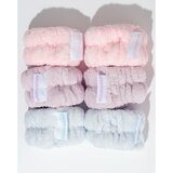Brushworks Pastel Microfibre Wrist Wash Bands zapestnice proti brizganju vode pri umivanju obraza 6 kos | Shoptok.si