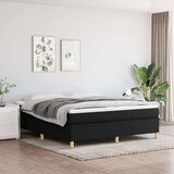  S oprugama i madracem crni 180x200 cm od tkanine | shoptok.hr
