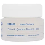 Korres Greek Yoghurt Probiotic Quench Sleeping Facial hidratantna i hranjiva noćna krema za lice 40 ml za ženske