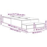  Okvir kreveta za pohranu Bijeli Konstruirano drvo 80 x 200 cm | shoptok.hr
