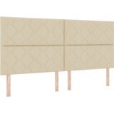  Krem Box Spring Krevet s Madracem 200x200 cm Tkanina | shoptok.hr